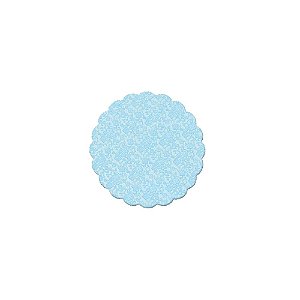 Fundo Rendado Azul 7cm Tapetinho P/ Docinhos Bandeja 100un