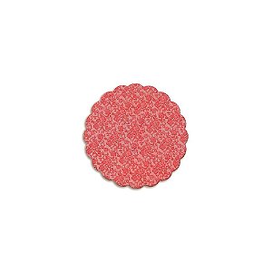 Fundo Rendado Vermelho 7cm Tapetinho P/ Docinhos Bandeja 100un
