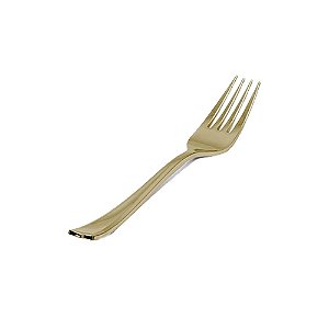 Garfo Clássica Refeição Premium Gold Decoração Elegante 08un