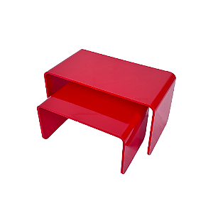 Par De Elevadores Só Boleiras Vermelho Decorativos Festa