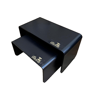 Par De Elevadores Só Boleiras Fosco Preto Decorativo Suporte