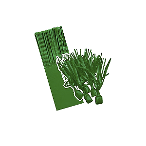 Papel De Seda Verde Escuro Para Balas Franjas Embalagem 48un