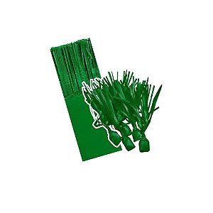 Papel De Seda Verde Escuro Para Balas Franjas Embalagem 48un