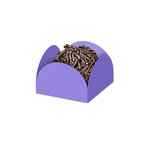 Forminha Para Doces 4 Pétalas Lilás Festas Embalagem  50un