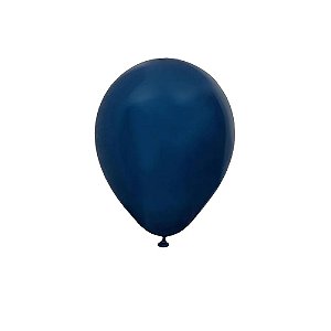 Balão Happy Day Prime Azul Naval 12" Bexiga Decorar 25un