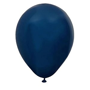Balão Happy Day Azul Naval 16" Bexiga Decoração 10unid