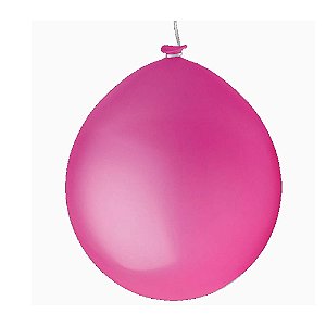 Balão Happy Day Big 250 Liso Pink Bexiga Brincar Decorar