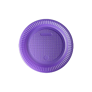 Prato Descartável Plástico Roxo Perol Sobremesa Festas 10un