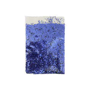 Enfeite Decorativo Confete Mini Hexagonal Azul R P/ Balões 15G