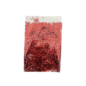 Enfeite Dec Confete Mini Hexagonal Vermelho P/ Balões 15G
