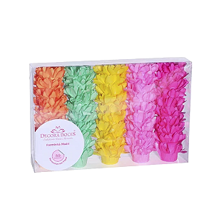 Forminha Madri Kit Boho 01 Decora Doces Embalagem 50 uni