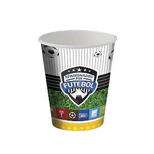 Copo De Papel Apaixonados Por Futebol 200ml Festas 8un