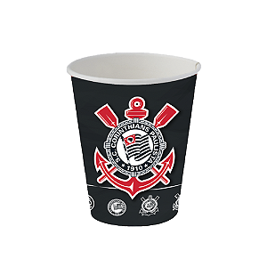 Copo De Papel Timão Time Futebol 200ml Festas 8un