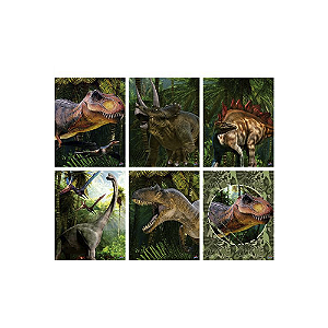 Quadros Dino Park Divertido Temático Decorativo Variados 06un