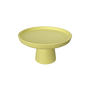 Mini Prato Chicago Amarelo Candy Fosco Decorativo Cerâmica