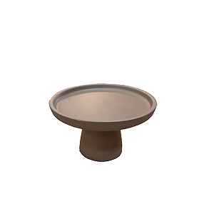 Mini Prato Chicago Nude Fosco Decorativo Festa Cerâmica