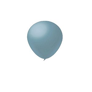 Balão Azul Acinzentado Látex Fest Ball Maxxi Premium 9" 50un