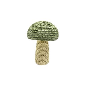 Cogumelo Verde/Bege Pequeno Decorativo Festas Páscoa Papel