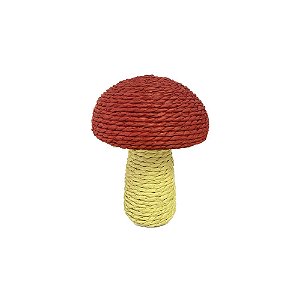 Cogumelo Vermelho/Bege Pequeno Decorativo Festas Páscoa Papel