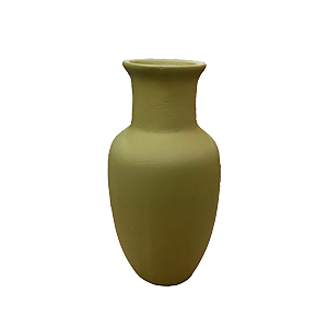 Vaso Lindoia Verde Eucalipto Cerâmica Decorativo Cerâmica