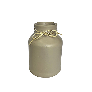 Vaso Alfenas Nude Médio Cerâmica Decorativo Festas