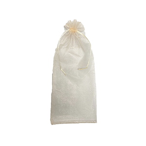 Saco Organza Rose Embalagem Lembrancinha 18x40 05un