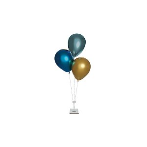 Mini Suporte Para Decoração De Balões 3 Varetas Base MDF