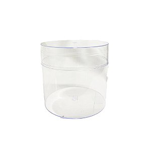Caixa Box Cristal Com Suporte Vareta P/ Balão Decoração 15Cm