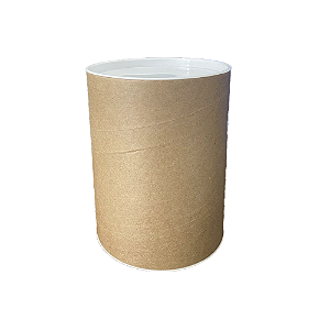 Tubo Lata Tampa Branca Kraft Decorativo 14x10 Plástico