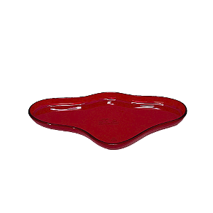 Bandeja Orgânica Só Boleiras 250 Clean Vermelho Decoração