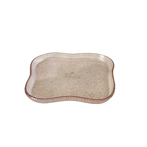 Bandeja Orgânica Só Boleiras 180 Clean Glitter Rosa Decoração