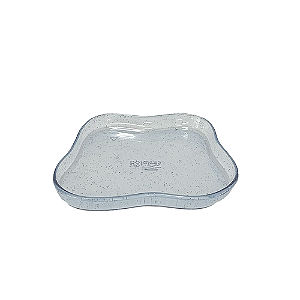 BANDEJA ORGANICA SO BOLEIRAS 180 CLEAN GLITTER AZUL