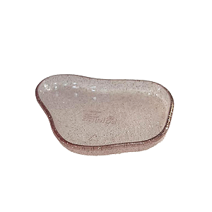 BANDEJA ORGANICA SO BOLEIRAS 130 CLEAN GLITTER ROSA