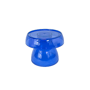 Boleira Cogumelo Clean Pequeno Azul Só Boleiras Decorativa