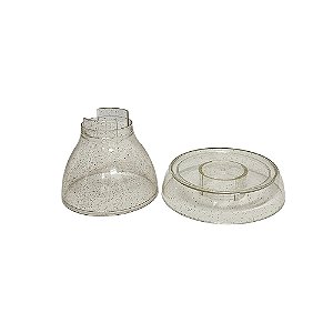 BOLEIRA COGUMELO CLEAN PEQUENO GLITTER DOURADA