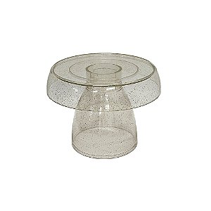 BOLEIRA COGUMELO CLEAN MEDIO GLITTER DOURADO