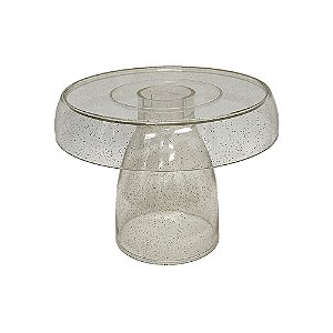 BOLEIRA COGUMELO CLEAN GRANDE GLITTER DOURADO