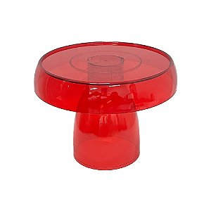 BOLEIRA COGUMELO CLEAN GRANDE VERMELHO