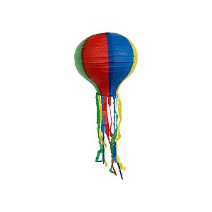 Enfeite De Balão Lanterna M Colorido Papel Seda Decorativo