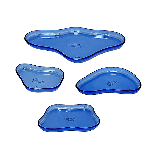 Kit 4 Bandejas Orgânicas Clean Só Boleiras Azul