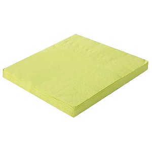 Guardanapo De Papel Liso Verde Limão Folha Dupla 20 fls 32x32