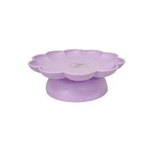 Boleira Flor Com Pé Fosco Lilás Só Boleiras