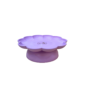 Boleira Flor Com Pé Fosco Lilás Só Boleiras