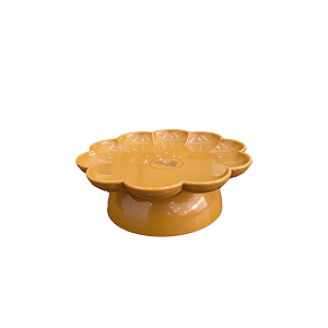 Boleira Flor Com Pé Mostarda Só Boleiras