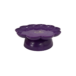 Boleira Flor com Pé Roxo Só Boleiras Decorativo