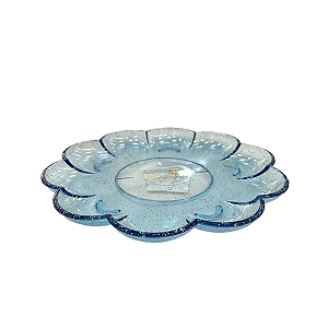Bandeja Flor Glitter Azul Bebê Só Boleiras