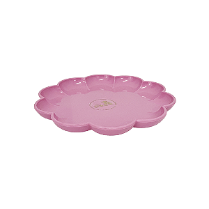Bandeja Flor Rosa Só Boleiras Decorativo