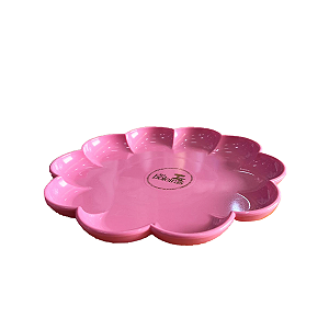 Bandeja Flor Rosa Só Boleiras Decorativo
