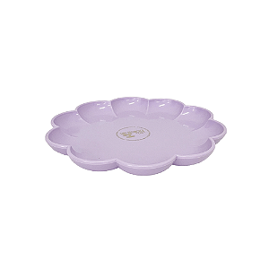 Bandeja Flor Lilás Só Boleiras Decorativo