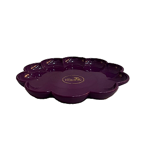 Bandeja Flor Roxo Só Boleiras Decorativo